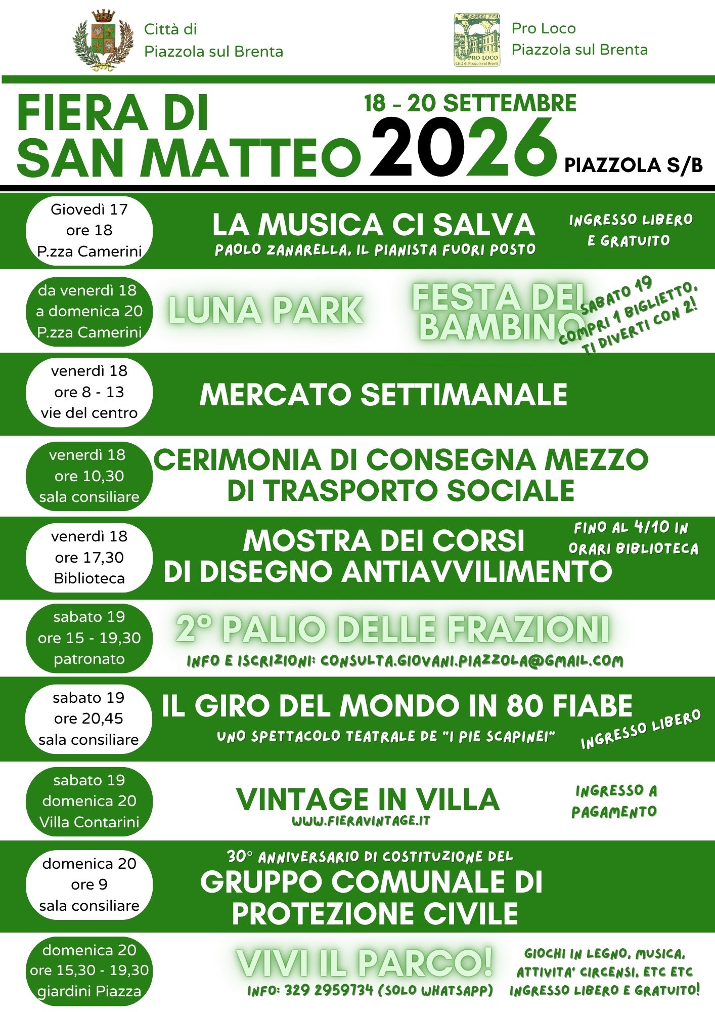 Fiera di San Matteo 2026